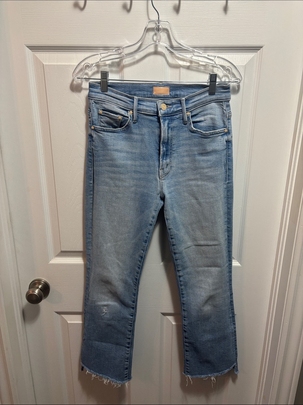 MOTHER Denim The Insider Crop Step Fray Jeans